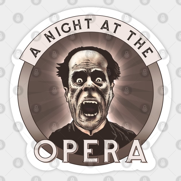 A Night at the Opera v2 Sticker by ranxerox79